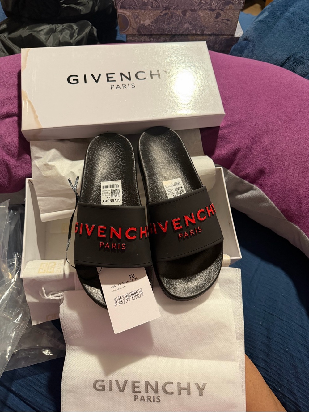 Black Slides with Red Logo